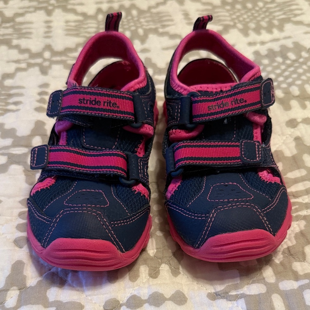 Stride Rite Navy and Pink Kids' Sneakers